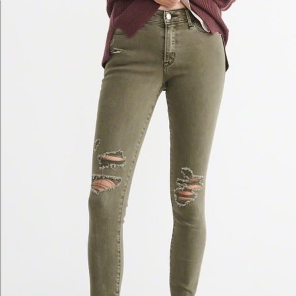 Navy green jeans Clearance